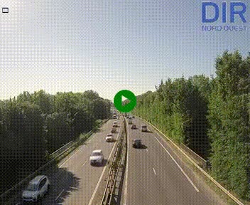 Webcam sur le périphérique de Caen (N814) à l'est de la ville, à Mondeville hauteur de la sortie 2, Presqu'île-Rives de l'Orne, au bout de l'autoroute A13