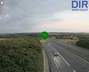 Webcam au début de l'A84 sur le périphérique Ouest de Caen (N814) à hauteur de la sortie 9, Porte de Bretagne