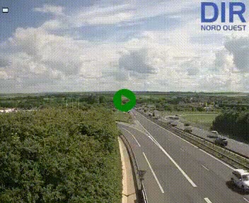 Webcam au début de l'A84 sur le périphérique Ouest de Caen (N814) à hauteur de la sortie 9, Porte de Bretagne