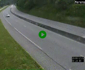 Webcam Ax-les-Thermes sur N20, en direction d'Andorre