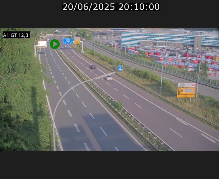 Traffic live webcam Luxembourg Senningerberg - A1 direction Allemagne - BK 12.3