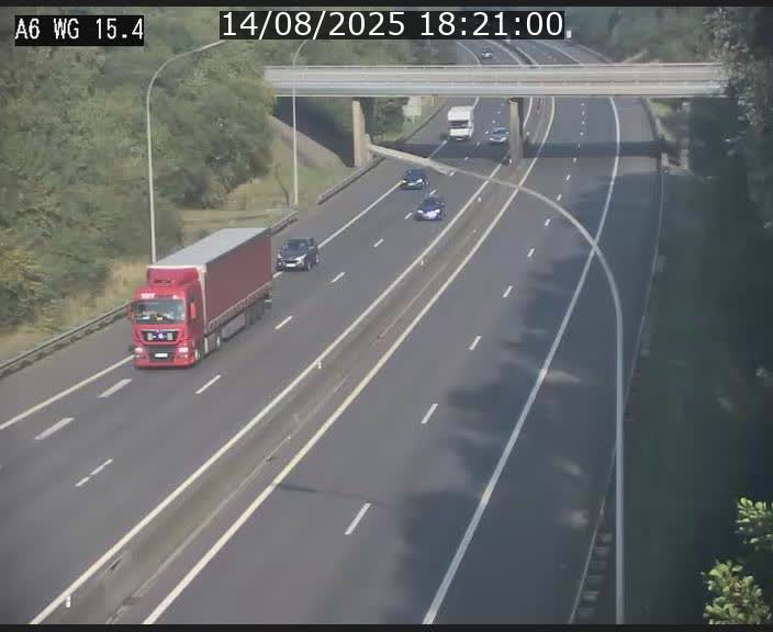 Traffic live webcam Luxembourg Capellen - A6 - BK 15.4 - direction Luxembourg/France/Allemagne