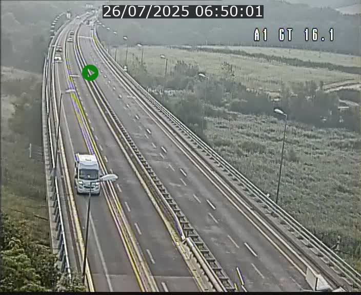 Traffic live webcam Luxembourg Niederanven - A1 direction Allemagne - BK 16.1
