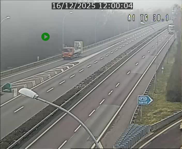 Traffic live webcam Luxembourg Grevenmacher - A1 direction Luxembourg - BK 30.1