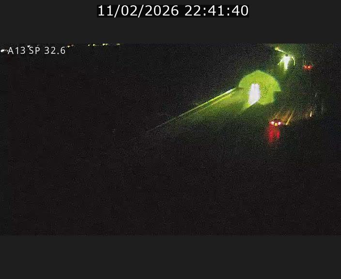 Webcam info trafic A13 à hauteur de Mondorf-les-bains. Vue orientée vers Altwies