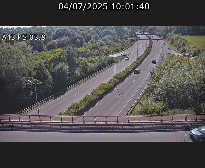 Traffic live webcam Luxembourg Differdange - A13 direction Esch-sur-Alzette - BK 3.9