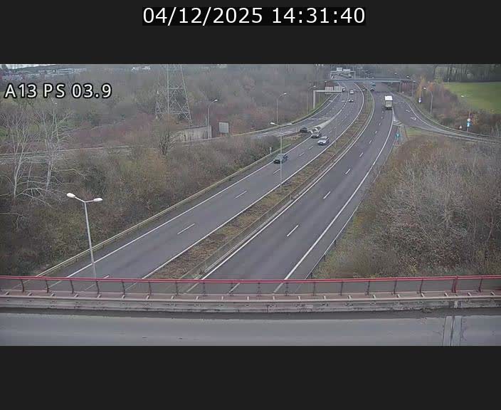 Traffic live webcam Luxembourg Differdange - A13 direction Esch-sur-Alzette - BK 3.9