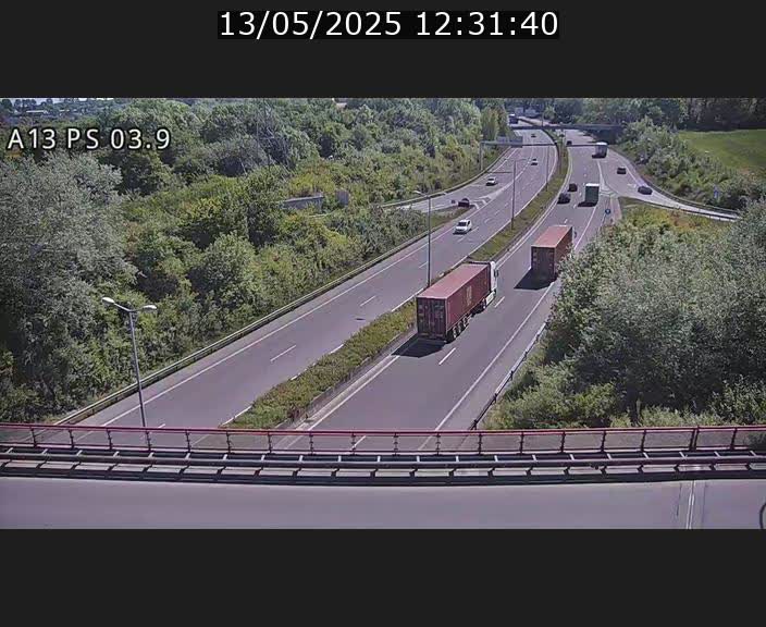 Traffic live webcam Luxembourg Ehlerange - A13 direction Esch-sur-Alzette - BK 6.8