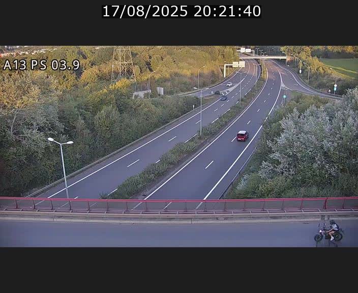 Traffic live webcam Luxembourg Differdange - A13 direction Esch-sur-Alzette - BK 3.9