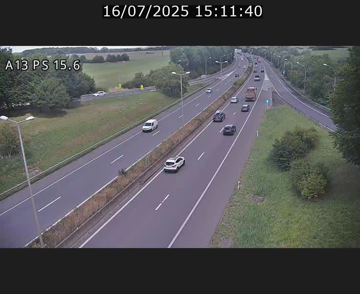 Traffic live webcam Luxembourg Kayl - A13 direction Dudelange - BK 15.6