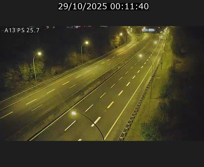 Traffic live webcam Luxembourg Frisange - A13 direction Allemagne - BK 26