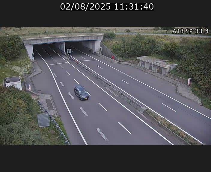 Webcam trafic sur A13 à hauteur d'Altwies en direction de Mondorf-les-bains et en provenance de l'Allemagne