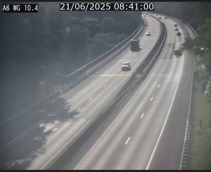Traffic live webcam Luxembourg Mamer - A6 - BK 10.4 - direction Luxembourg/France/Allemagne