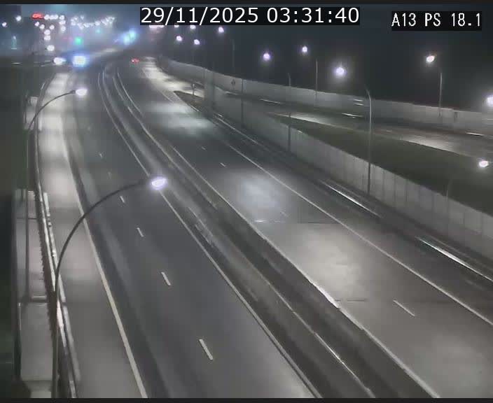 Traffic live webcam Luxembourg Dudelange - A13 direction Croix de Bettembourg - BK 18.1