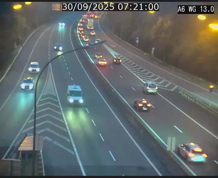 Traffic live webcam Luxembourg Mamer - A6 - BK 13 - direction Luxembourg/France/Allemagne