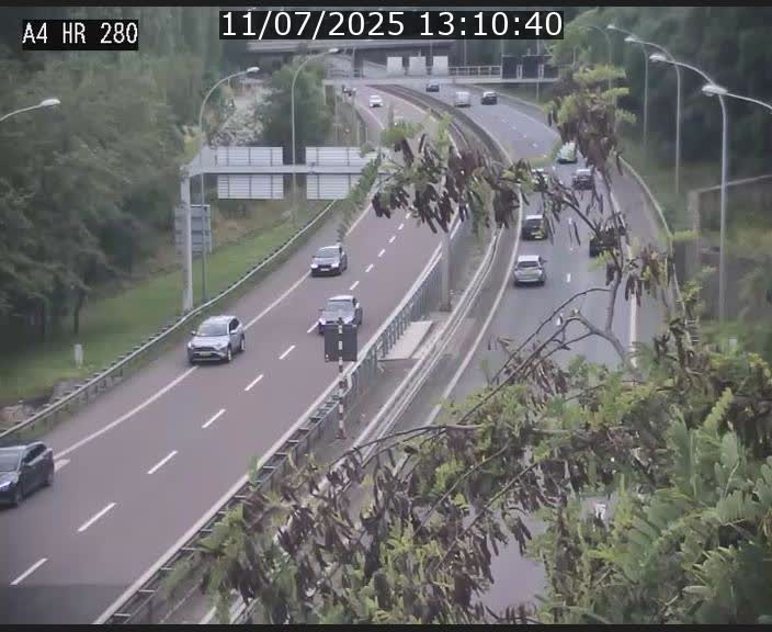 Webcam traffic A4 Luxembourg - BK 0.2 - P+R Bouillon (direction Luxembourg)