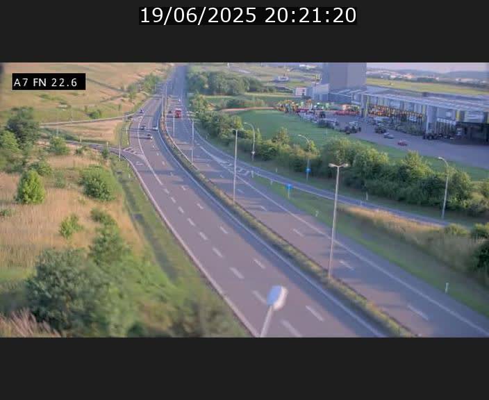 Caméra trafic Luxembourg - A7, Colmar-berg direction Mersch