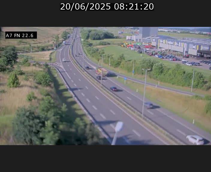 Caméra trafic Luxembourg - A7, Colmar-berg direction Mersch