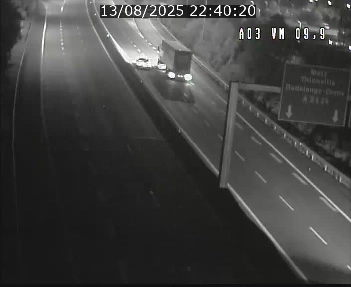 Webcam Autoroute à la Croix de Bettembourg - A3 - BK 9.9 - direction France