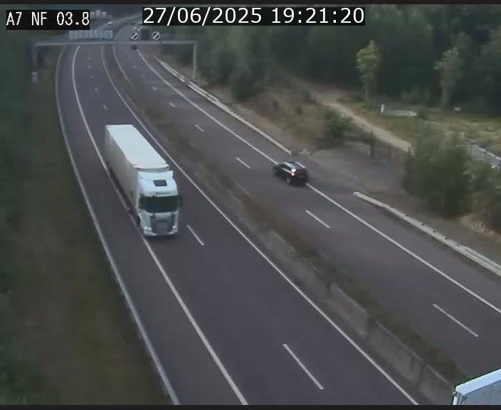 Webcam autoroute A7 au Luxembourg à la sortie du Tunnel Stafelter vers le Nord