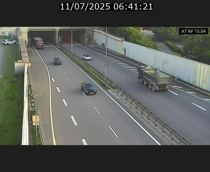 Caméra trafic Luxembourg - A7, Tunnel Mersch, entrée sud, direction Ettelbruck