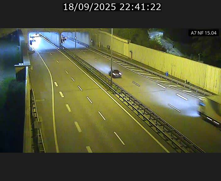 Caméra trafic Luxembourg - A7, Tunnel Mersch, entrée sud, direction Ettelbruck