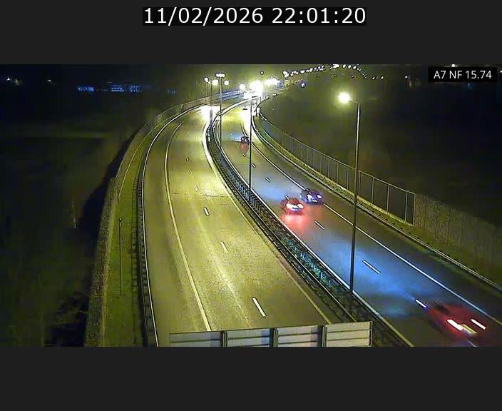 Caméra trafic Luxembourg - A7, Tunnel Mersch, entrée nord, direction Lorentzweiler
