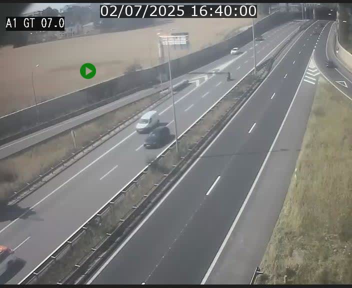Traffic live webcam Luxembourg Cents - A1 direction Kirchberg - BK 7