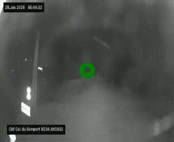 Webcam au col du Somport, côté français, sur la N134, dans les Pyrénées, en direction de l'Espagne, à 1632 mètres d'altitude