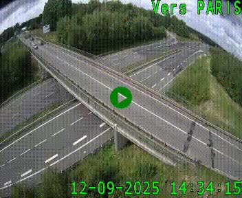 Clone of Caméra routière sur l'autoroute A20 au nord de Limoges, à la jonction avec la N520. Vue orientée vers Paris