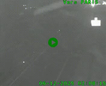 Caméra routière sur l'autoroute A20 au nord de Limoges, à la jonction avec la N520. Vue orientée vers Paris