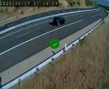 Caméra autoroute A75 à hauteur de la sortie 42 (Rodez, Laissac, Aire de l'Auvergne) située sur la commune d'Auberoques, près de Sévérac-le-Château