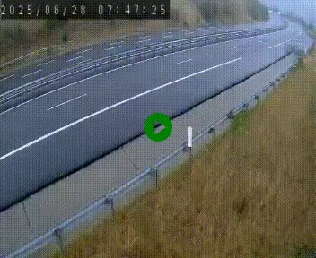 Caméra autoroutière France - A75, Engayresque, entre Millau et Séverac-le-Chateau, en direction de Montpellier