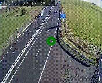 Caméra autoroute A75 à hauteur du col de la Fageole en direction de Clermont-Ferrand