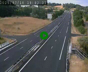 Caméra autoroutière France - A75, Coren, en direction de Montpellier