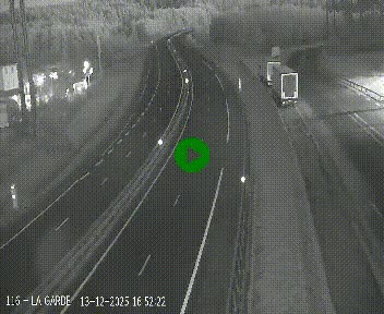 Caméra autoroute A75 à hauteur du col du rocher blanc en direction de Montpellier