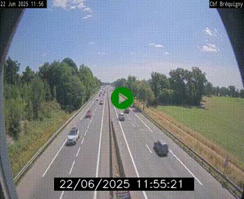 Webcam sur le périphérique de Rennes (N136) à hauteur du quartier Bréquigny, au sud de la ville