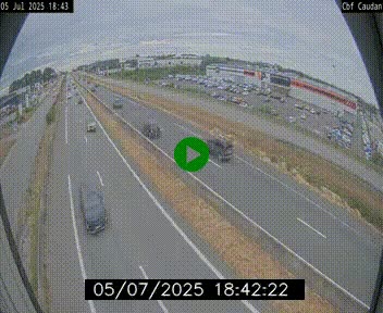 Webcam sur la N165 à hauteur de Caudan, dans le Morbihan.