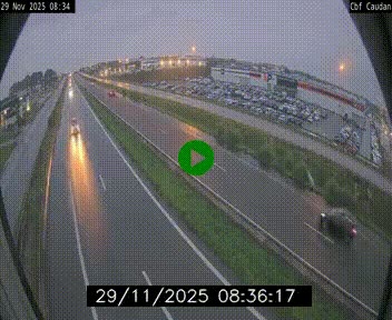 Webcam sur la N165 à hauteur de Caudan, dans le Morbihan.