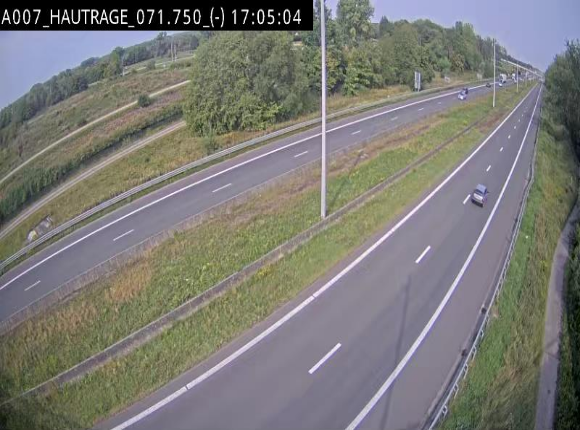Webcam autoroute Belgique - Hautrage - E19 - BK 71.7