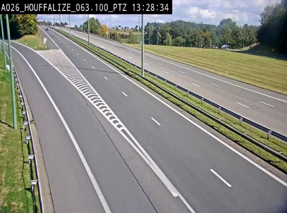 Caméra autoroute Belgique - Houffalize, E25 direction Liège
