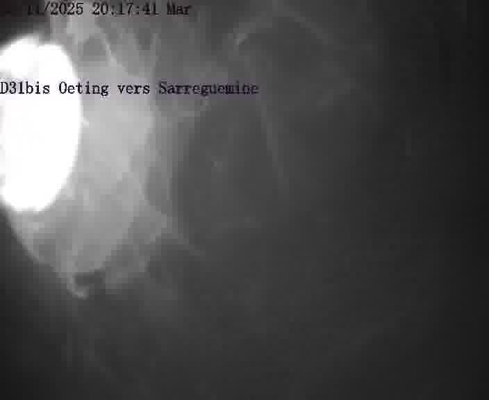 Webcam installée le long de D31bis (France) à Oeting, pointée vers Sarreguemines, utile pour suivre précisément les conditions de trafic.