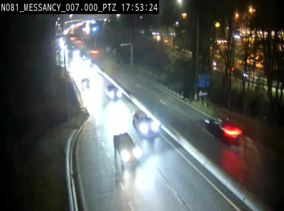 Webcam sur la N81 (E411) à hauteur du Cora Messancy. Vue orientée vers Arlon