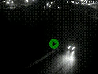 Caméra autoroute à la jonction entre l'A7 et la D301 (Boulevard urbain Sud de Lyon) à Feyzin, au sud de Lyon. Vue orientée vers Mions