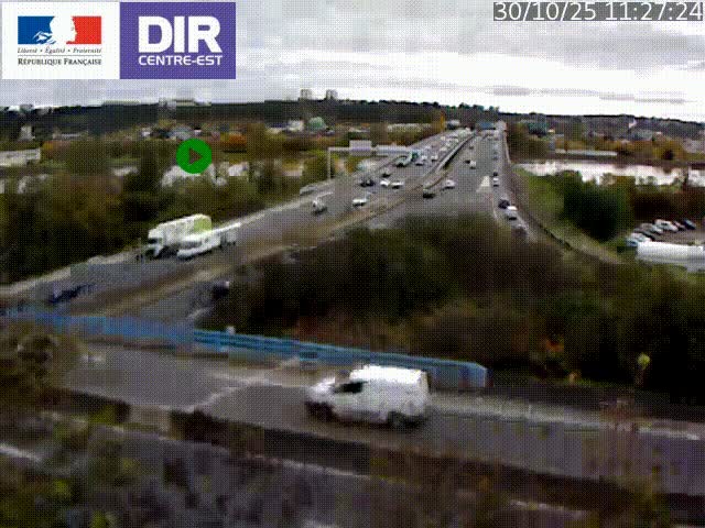 Webcam autoroute sur A450 à Pierre-Bénite en direction de Lyon et de l'autoroute A7