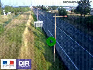 Webcam à Mably, à proximité de Roanne en direction de Moulins sur la N7