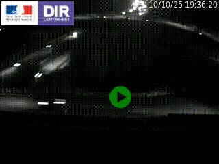 Webcam traffic à Grenoble-sud sur l'autoroute A480. Vue orientée vers l'entrée et la sortie de Grenoble