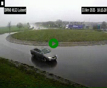 Webcam en périphérie de Chartres sur la N123, à hauteur de Luisant. Vue orientée vers Chartres