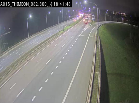 Caméra trafic Belgique - Thiméon - E42, jonction avec A54 (E420) direction La Louvière/Charleroi - BK 82.82