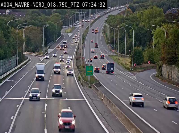Webcam traffic E411(A4) - BK 18.7 - Bierges (Wavre Nord)
